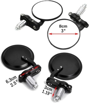 ЗЕРКАЛА В КОНЦЕ РУЛЯ, 2 ШТ.