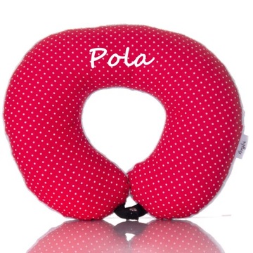 Poduszka podróżna z imieniem na prezent Rogal Zagłówek dla dorosłych kolory