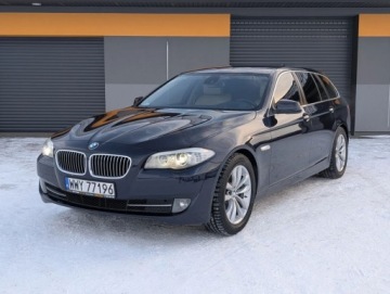 BMW Seria 5 F10-F11 Touring 520d 184KM 2012 BMW Seria 5 Ledy Alu Klima Navi Jasne Skory Serwis Gwarancja 2.0 Diesel, zdjęcie 3