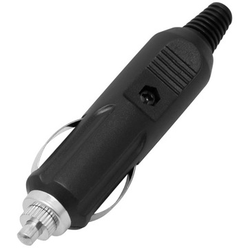 WTYK WTYCZKA DO GNIAZDA ZAPALNICZKI 12/24V NA KABEL MONTAŻOWE BEZPIECZNIK