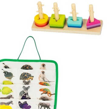 ОБРАЗОВАТЕЛЬНАЯ КОРОБКА МОНТЕССОРИ XXL 7 в 1 СЕНСОРНАЯ ИГРУШКА 25-30 МЕСЯЦЕВ