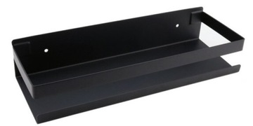 Półka łazienkowa Lukoss 50x10x6 cm czarna