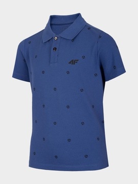 4F t-shirt dziecięcy niebieski bawełna rozmiar 164
