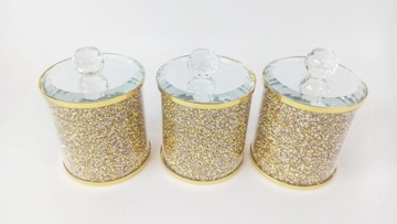 Pojemniki GLAMOUR 3 Tgl. GOLD X055