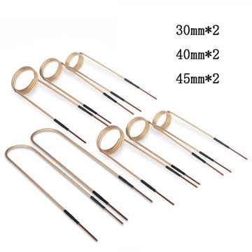 Комплект из 8 нагревательных спиралей для индукционного нагревателя.