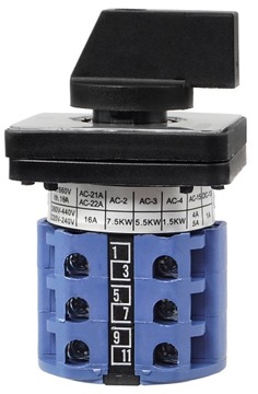 ПЛАТНЫЙ ПЕРЕКЛЮЧАТЕЛЬ 16A 3F 1-0-2 СЕТЕВОЙ ГЕНЕРАТОР IP65