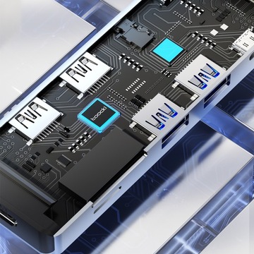 Многофункциональная док-станция Tooki 7-в-1 с адаптером USB-C HUB
