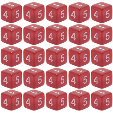 ZESTAW 25 KOSTEK K6 RPG Z PIEKIEŁ KOŚĆ SZEŚCIOŚCIENNA 1,6 CM