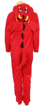 Красная цельная пижама Smok M