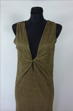 TOPSHOP Petite letnia sukienka khaki 8 / 36