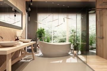 Белые деревянные жалюзи 70x140 25 мм Decorandoo