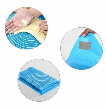 БОЛЬШОЙ СИЛИКОНОВЫЙ СТОЛ, КУХОННЫЙ КОВРИК, С РАЗМЕРАМИ