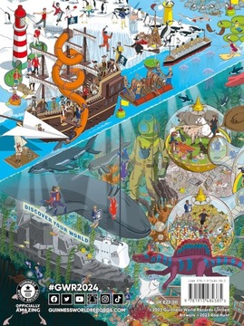 Книга рекордов Гиннесса 2024 года в твердом переплете