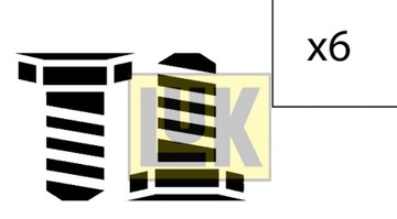 SADA ŠROUBŮ KOLA SETRVAČNÍKU LUK 411013310
