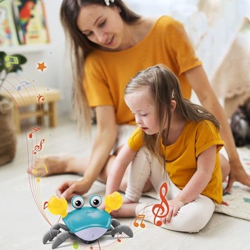 ИНТЕРАКТИВНАЯ ИГРУШКА-КРАБ, СВЕТОДИОДНАЯ МУЗЫКА
