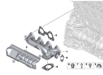 TĚSNĚNÍ KOLEKTORU CHLADIČŮ EGR BMW 11628576287