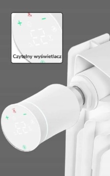 Термостатическая головка ZigBee White Moes ZTRV-BY-100 TUYA