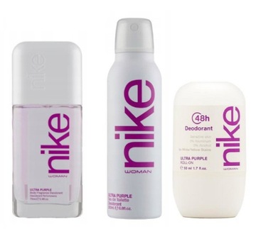 NIKE ULTRA PURPLE ZESTAW DNS75+SPRAY200+ROLL-ON50