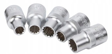 NASADKI SPLINE 12 KĄTNE 1/2 KLUCZE 16el 8-32mm