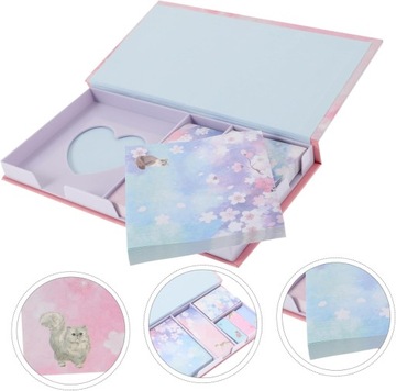 1 Zestaw Lepka Notatnik Notatki Samoprzylepne Strona Notatnik Na Biurko Mał