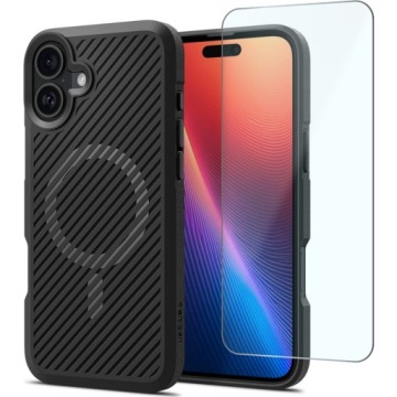 Pouzdro Spigen pro iPhone 16, silné, ochranné, pouzdro pro MagSafe sklo