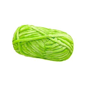 Gruba, gruba przędza Bardzo nieporęczna, gigantyczna przędza wełniana Jumbo Tubular Bright Green