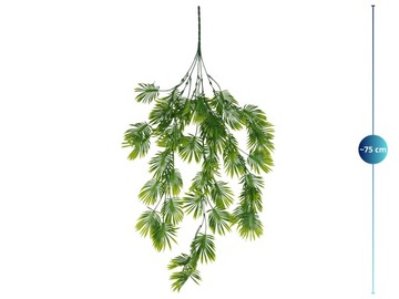 ИСКУССТВЕННЫЕ ЛИСТЬЯ XXL ЗЕЛЕНАЯ НАСТЕННОЕ РАСТЕНИЕ ПОДВЕСНОЕ 75 СМ ТОЛЩАЯ ПЕРЕГРУЗКА