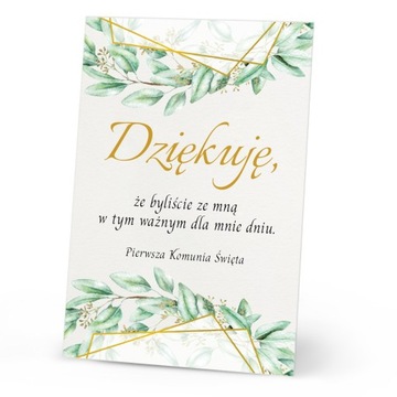 BILECIK podziękowanie dla gości KOMUNIA (10 szt.)