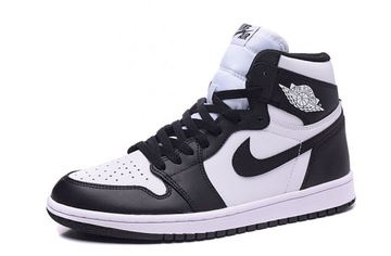 BUTY SPORTOWE NIKE AIR JORDAN 1 RETRO HIGH PANDA CZARNE BIAŁE 38