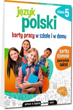 Język polski klasa 5 Karty pracy w szkole i w domu Greg