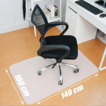 ЗАЩИТНЫЙ КОВрик ПОД СТУЛ СТУЛ 140х100 СМ МОЛОЧНЫЙ ЭЛАСТИК