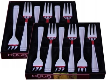 KULIG KOMPLET NA 12 OSÓB RODOS SATYNA WIDELCZYKI DO CIASTA TORTU MATOWE