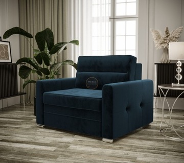 Fotel Amerykanka Rozkładany Sofa Funkcja Spania Arte 100 Mały Pojemnik