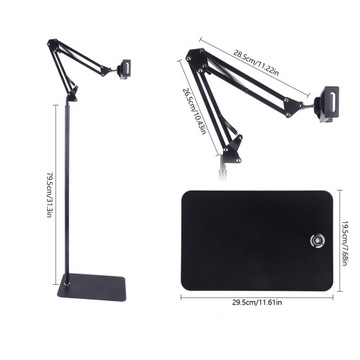 Держатель для мобильного телефона и планшета Регулируемая напольная подставка с гибким кронштейном премиум-класса