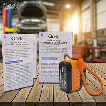 Qerk KW905 OBD2 ELM327 BLUETOOTH 5.0 ДИАГНОСТИЧЕСКИЙ ИНТЕРФЕЙС ПОЛЬСКИЙ ТЕСТЕР