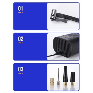 Электрический автомобильный воздушный насос Smart с USB-кабелем