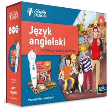 CZYTAJ Z ALBIKIEM ZESTAW PIÓRO + KSIĄŻKA JĘZYK ANGIELSKI ALBI