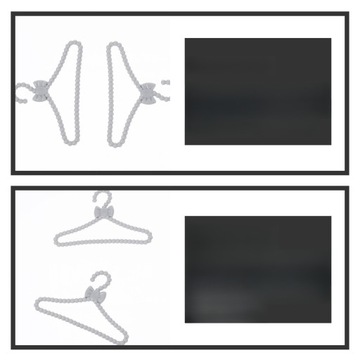 MINIATUROWY WIESZAK NA UBRANIA DO PRZECHOWYWANIA UBRAŃ DLA LAL