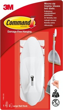 МЕТАЛЛИЧЕСКИЙ КРЮК COMMAND С БОЛЬШОЙ РУЧКОЙ 1 ШТ.