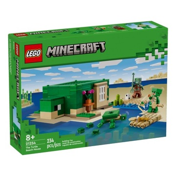 LEGO Minecraft — Пляжный домик «Черепаха» (21254) + подарочный пакет LEGO