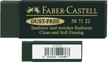 FABER-CASTELL Gumka do mazania ścierania dla artystów ART Dust-Free ZIELONA