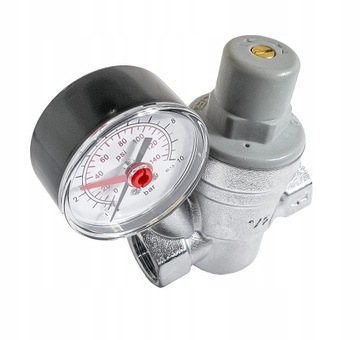 REDUKTOR CIŚNIENIA WODY Z MANOMETREM 1/2'' DN15 REGULATOR 1,5-6,5 BAR DAMIX