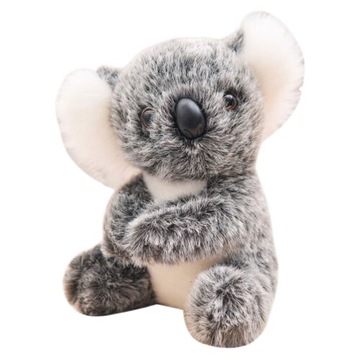 MASKOTKA PLUSZOWA MIĘKKA PLUSZAK KOALA SZARA PRZYTULANKA MIŚ DUŻY 28CM