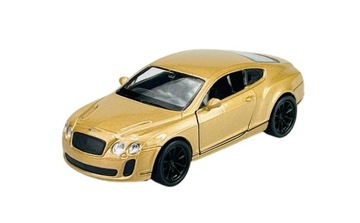 НОВАЯ МОДЕЛЬ WELLY BENTLEY CONTINENTAL SUPERSPORTS GOLD 1:34 МЕТАЛЛ
