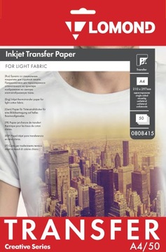 NAPRASOWANKA PAPIER TERMOTRANSFEROWY A4 50szt