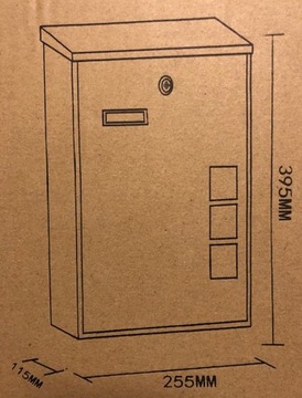 ЧЕРНЫЙ ПОЧТОВЫЙ ЯЩИК + ПРАКТИЧНЫЙ ПОДАРОК