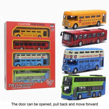 Набор игрушек для автобусов из 4 шт.