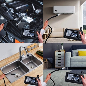 ИНСПЕКЦИОННАЯ КАМЕРА DUO ЭНДОСКОП ДВЕ КАМЕРЫ 5M 8LED 2x Full HD LCD 5,5 мм