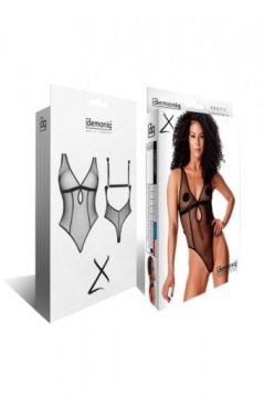 LadyX Mireia — эротическое боди из сетки, размер L, Demoniq