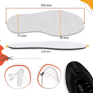 Стельки АНТИ-СЛАДКИЕ для карбоновой обуви, CUT